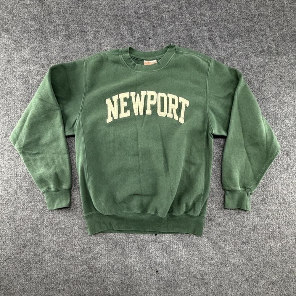 MV Sport Newport Sweatshirt Mens Small Green Pro-Weave Fleece Pullover